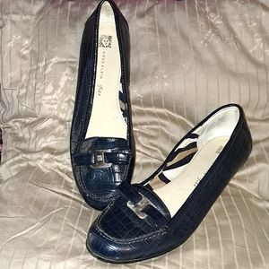 Anne Klein Black Shoes Loafers Size 8M 8